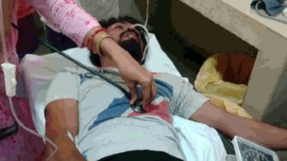 Three unemployed man tried to commit suicide in front of CM residence in Sangrur