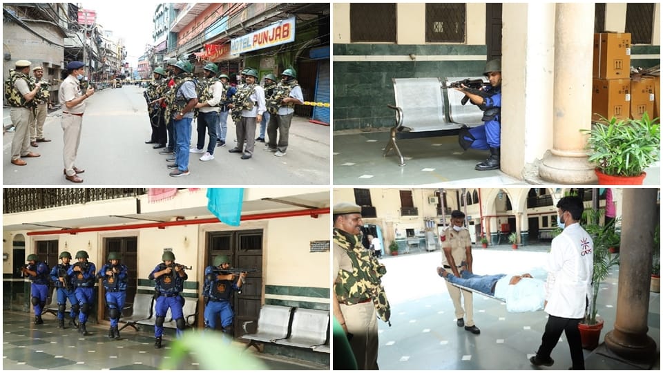 Delhi Security agencies allerted as they got information about the terrorist attack later found it mock drill