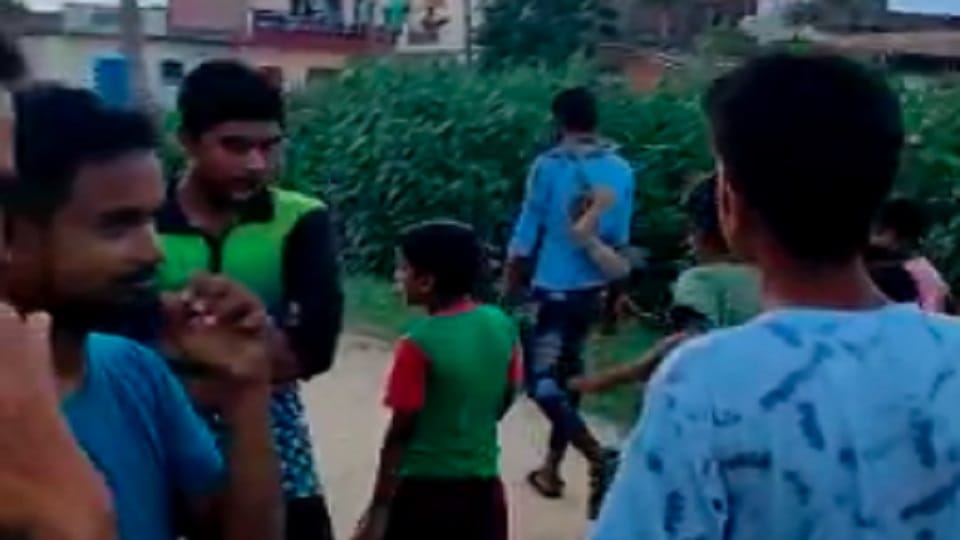 Maharajganj Video of roaming around the village after sooting goes viral there is an allegation of molestation