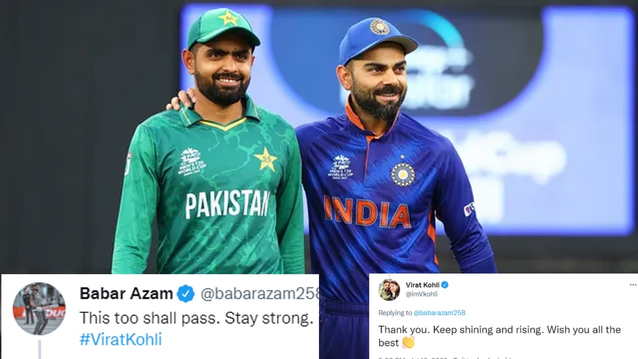 Virat Kohli thanks Babar Azam for support over bad form