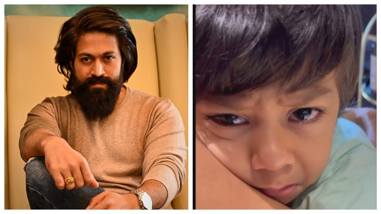 KGF star Yash Wife radhika pandit shares a cute video actor is kidding with son yatharv