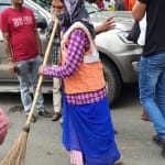शहर में सफाई का काम लगातार जारी है।