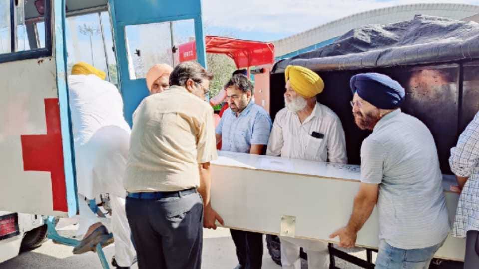 Dead body of Gurpreet Singh of Firozpur brought from Dubai