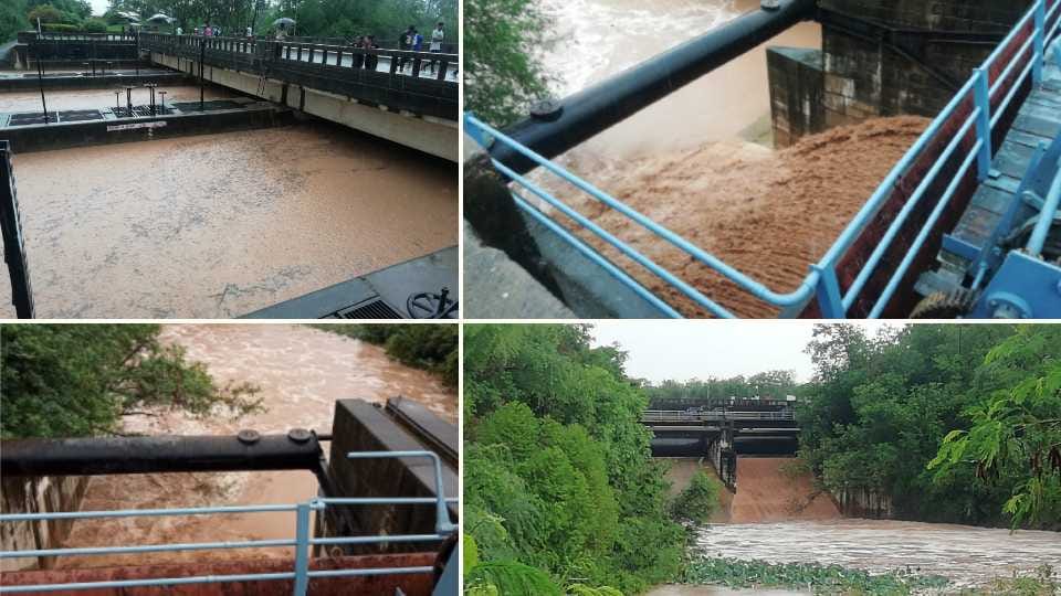 Flood gates of Sukhna Lake opened after water level increased