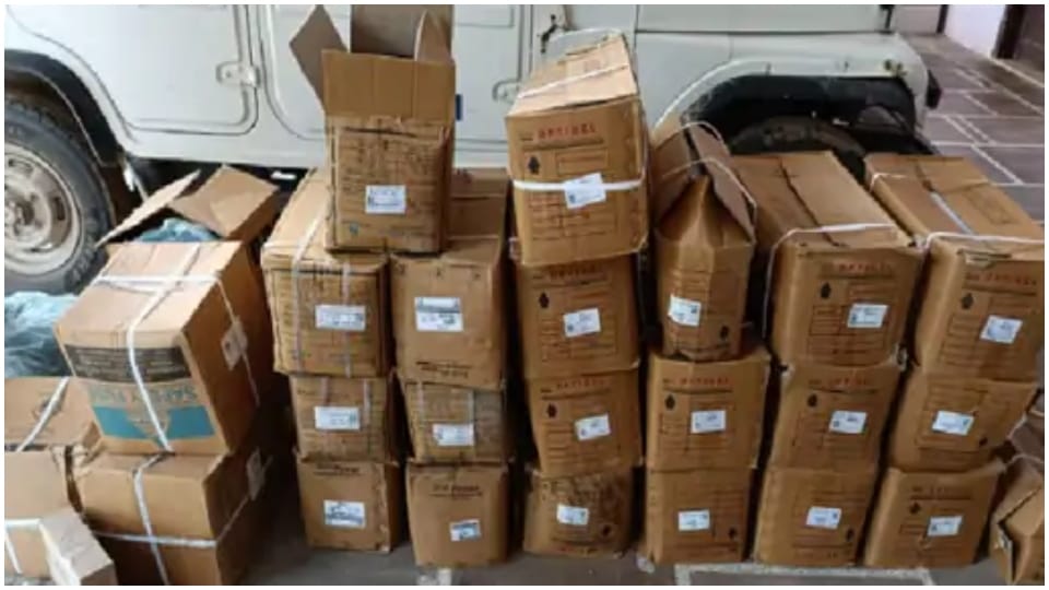 82 quintals of ammonium nitrate, 2095 gelatin sticks and detonators seized in Jaipur