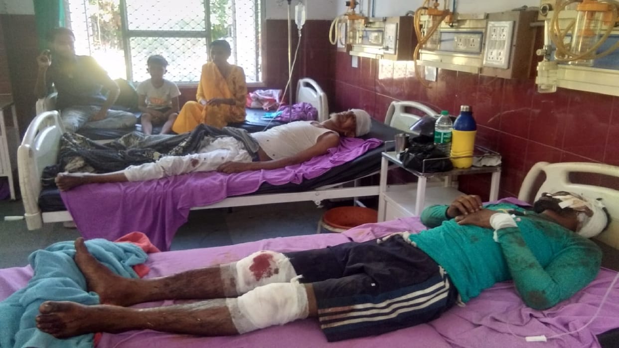 Big Road Accident Heavy collision between truck and bus on Rampur-Bareilly highway