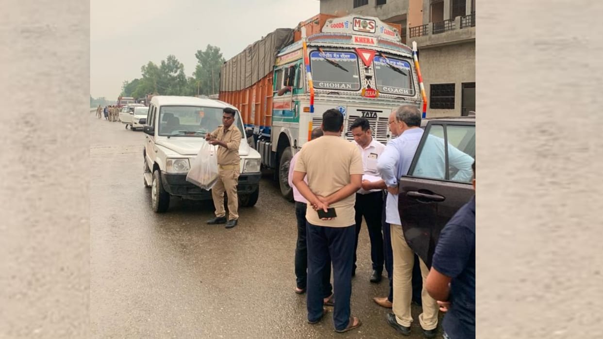 66 trucks are seized for not paying the tax by companies.