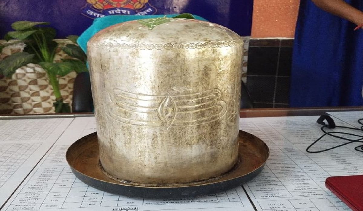 30 kg silver Shivling found under Saryu river bridge in mau amid sawan 2022