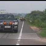 सुनारिया जेल पहुंचा गुरमीत राम रहीम।