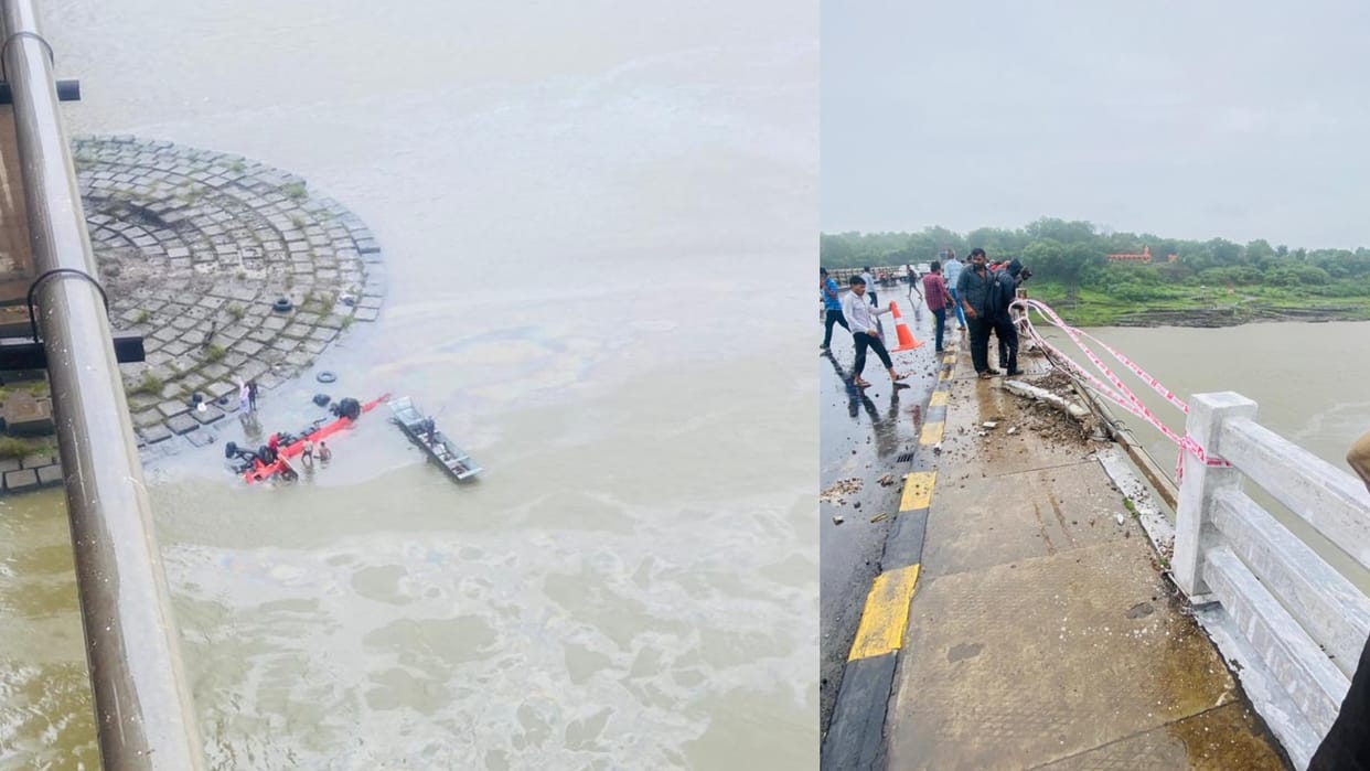 MP Accident News Today: Bus Full Of Passengers Fell Into Narmada River In Khalghat Of Dhar District News in Hindi