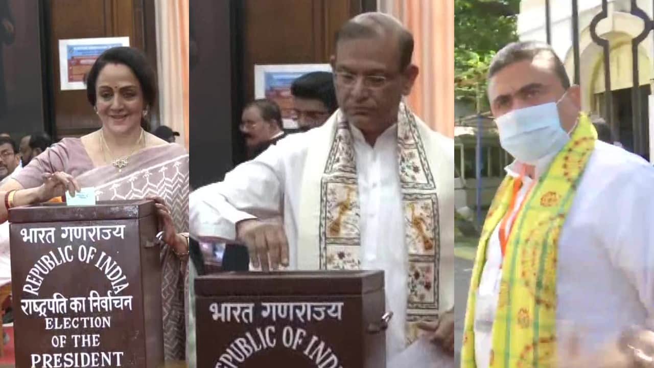 President Election: Prime minister Narendra Modi, Home minister Amit Shah, CM Yogi cast their vote, former PM Manmohan Singh arrived in wheelchair