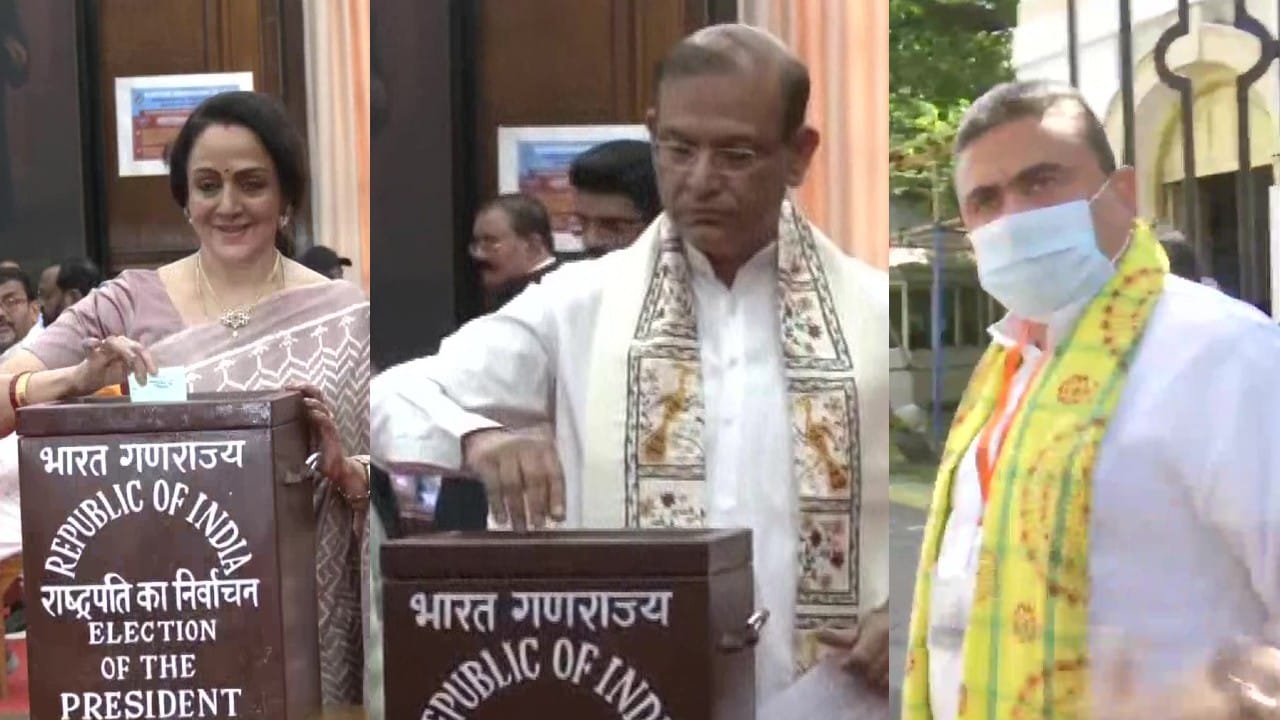 President Election: Prime minister Narendra Modi, Home minister Amit Shah, CM Yogi cast their vote, former PM Manmohan Singh arrived in wheelchair