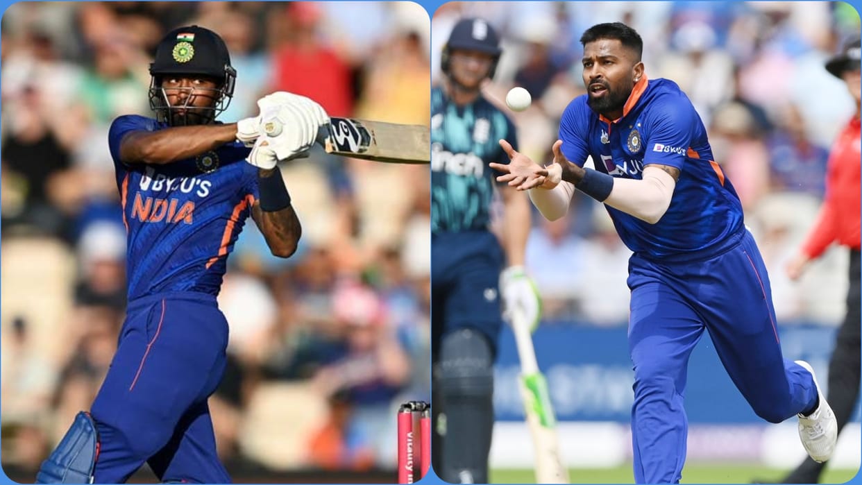 Hardik Pandya fifth Indian cricketer to make 50+ runs and  four plus wickets in an ODI; Hardik Pandya Records India Vs England