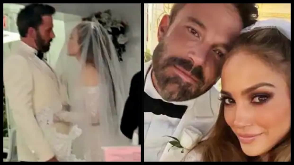Jennifer Lopez and ben Affleck Wedding: Hollywood Stars get married after 20 years of dating in las vegas see pictures here