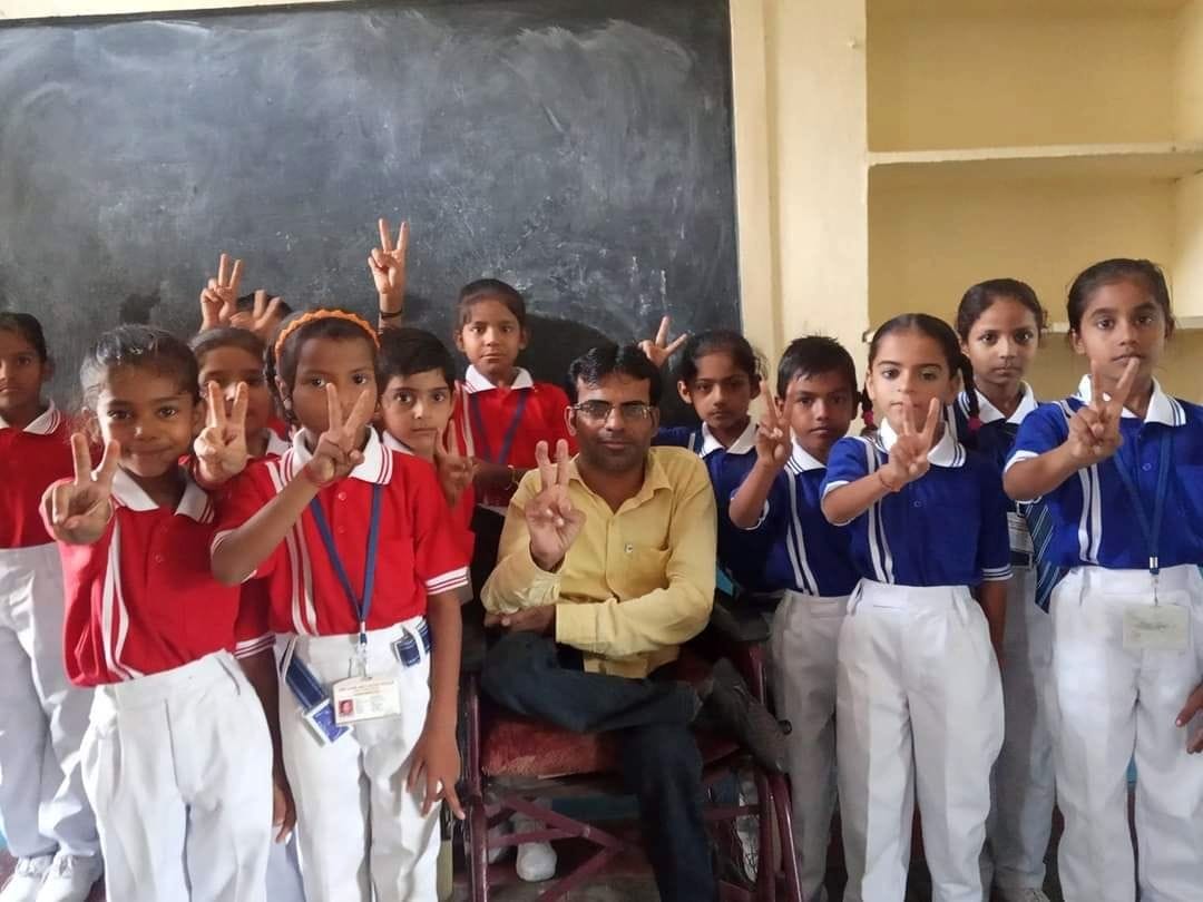 Narendra achieved the position with strong intentions leaving behind the disability
