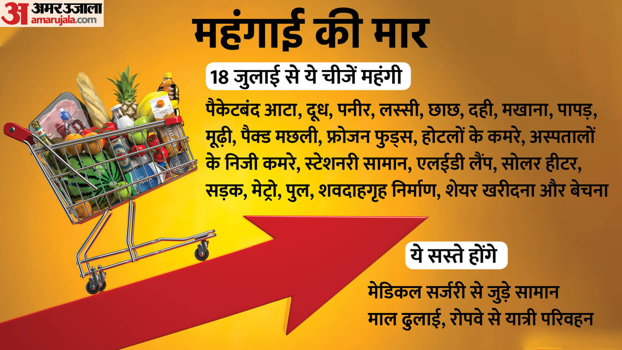 New GST Rates 18 July: Packaged milk, flour, lassi and paneer are expensive from today, GST on private beds in hospitals too news in hindi
