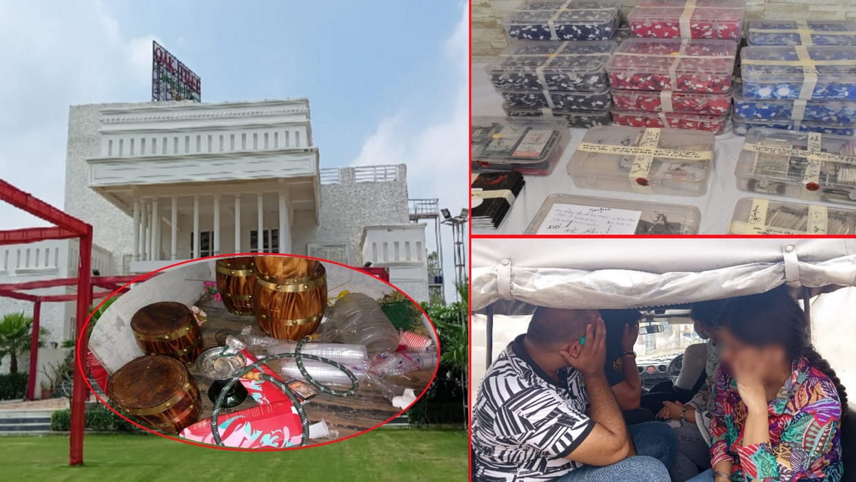 Police raid online casino: accused use to came Meerut resort by luxry cars, billions of syndicate casinos running in many states