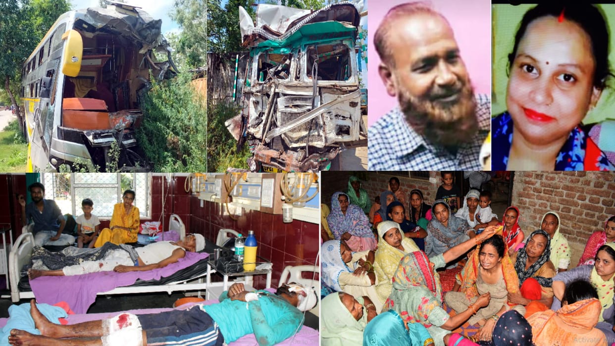rampur road accident news Five people of Shahjahanpur died in a horrific accident