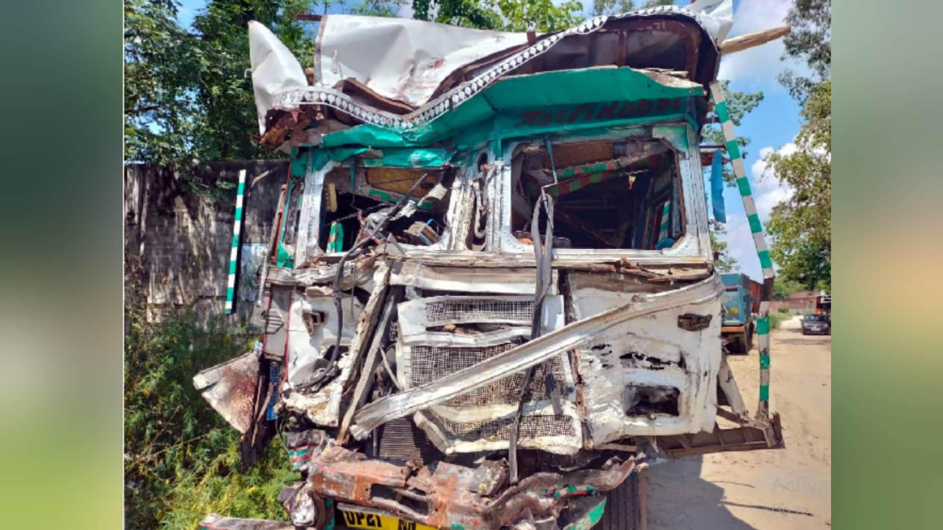rampur road accident news Sleeper bus collides with truck on Rampur bypass, six killed, 47 injured