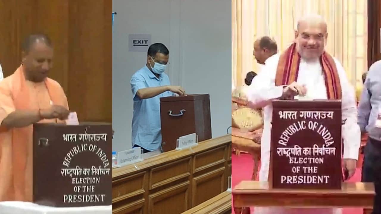 President Election: Prime minister Narendra Modi, Home minister Amit Shah, CM Yogi cast their vote, former PM Manmohan Singh arrived in wheelchair