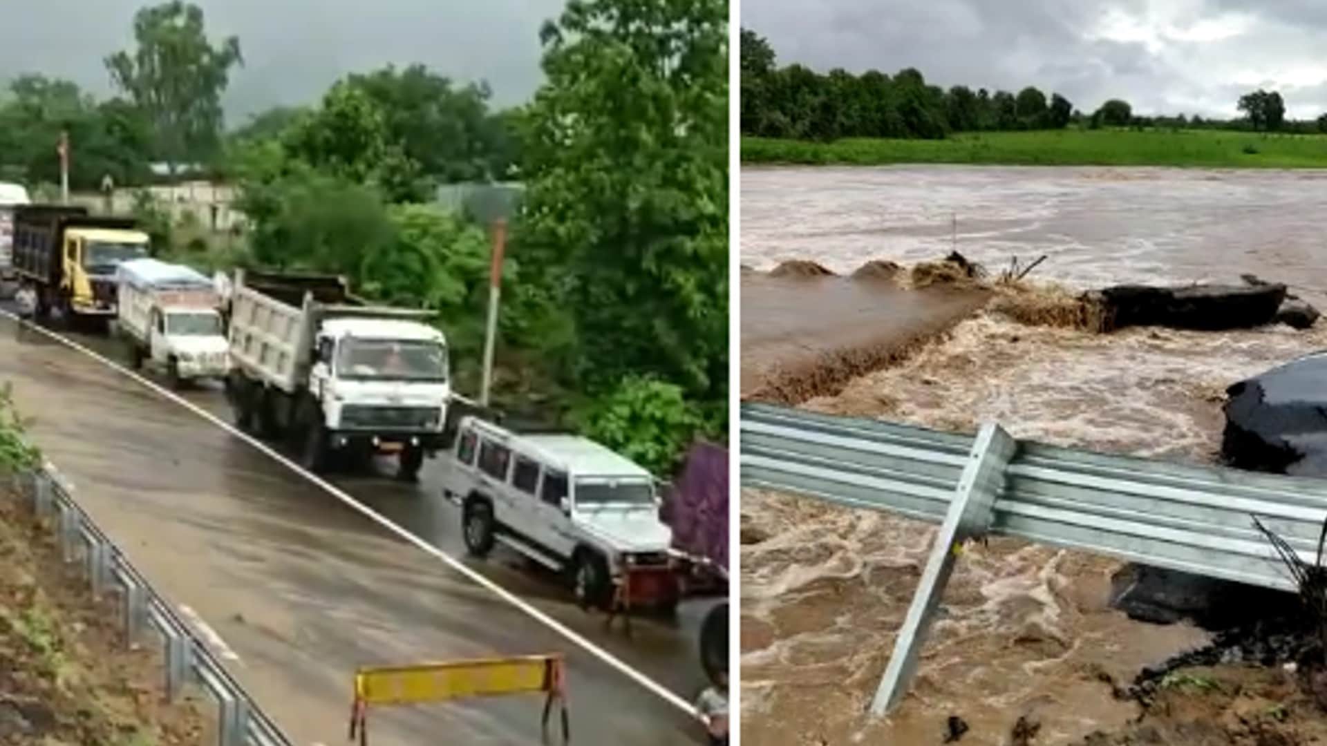 Due to heavy rains in Madhya Pradesh, the gates of Tawa Dam opened for the second time, bridge shed on Bhopal-Nagpur highway, traffic closed