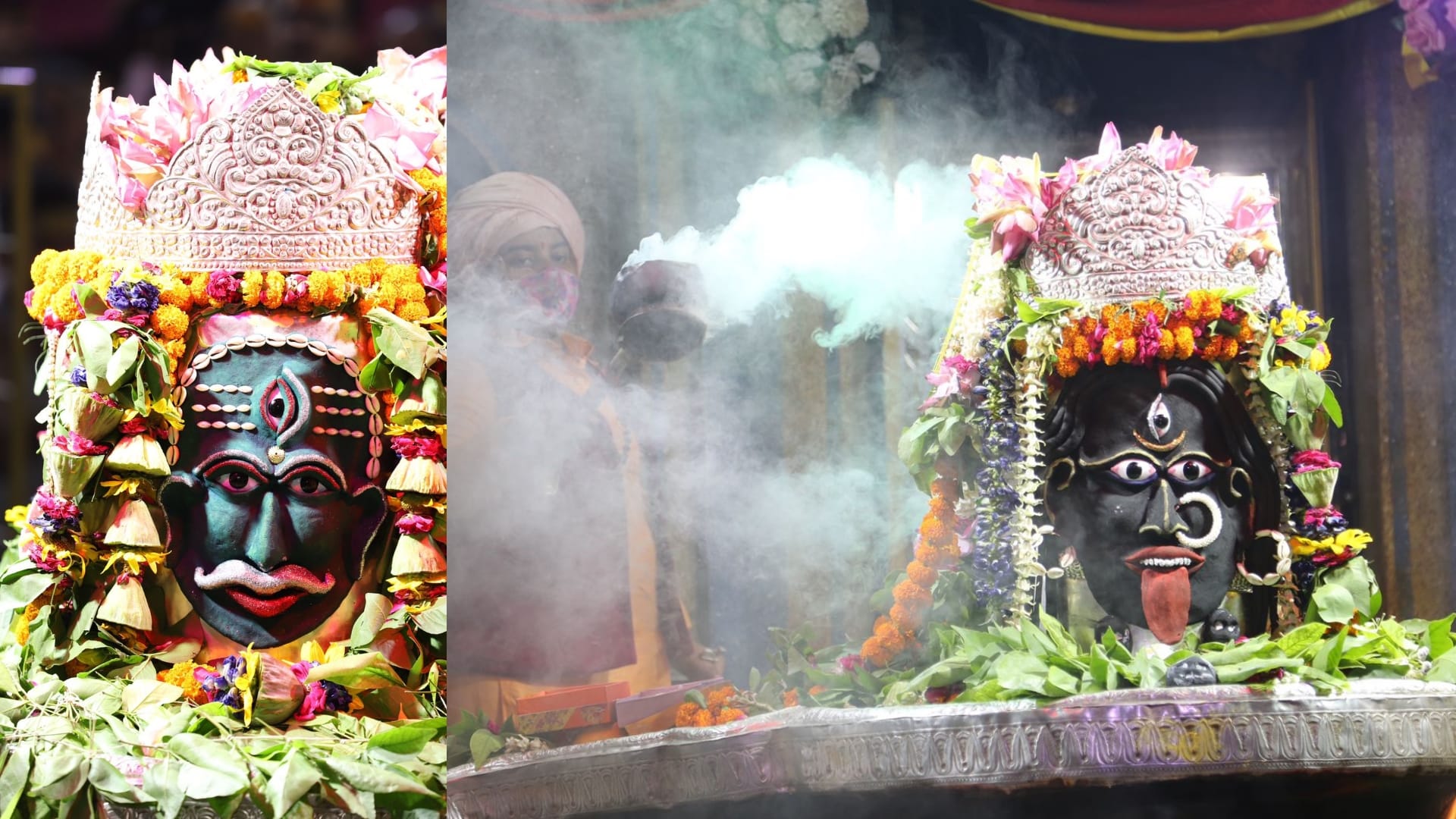 People offer prayer first monday of savan 2022.