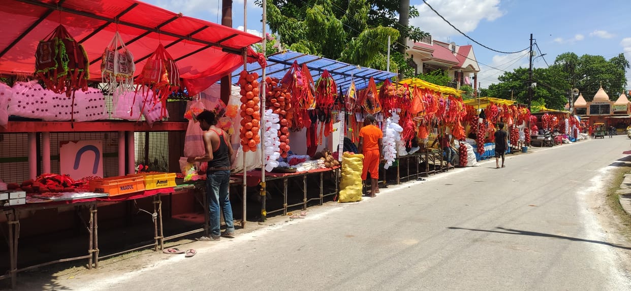 The market for Shiva devotees became a bomb