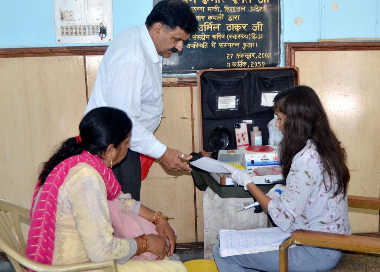 Health checkup of 98 people
