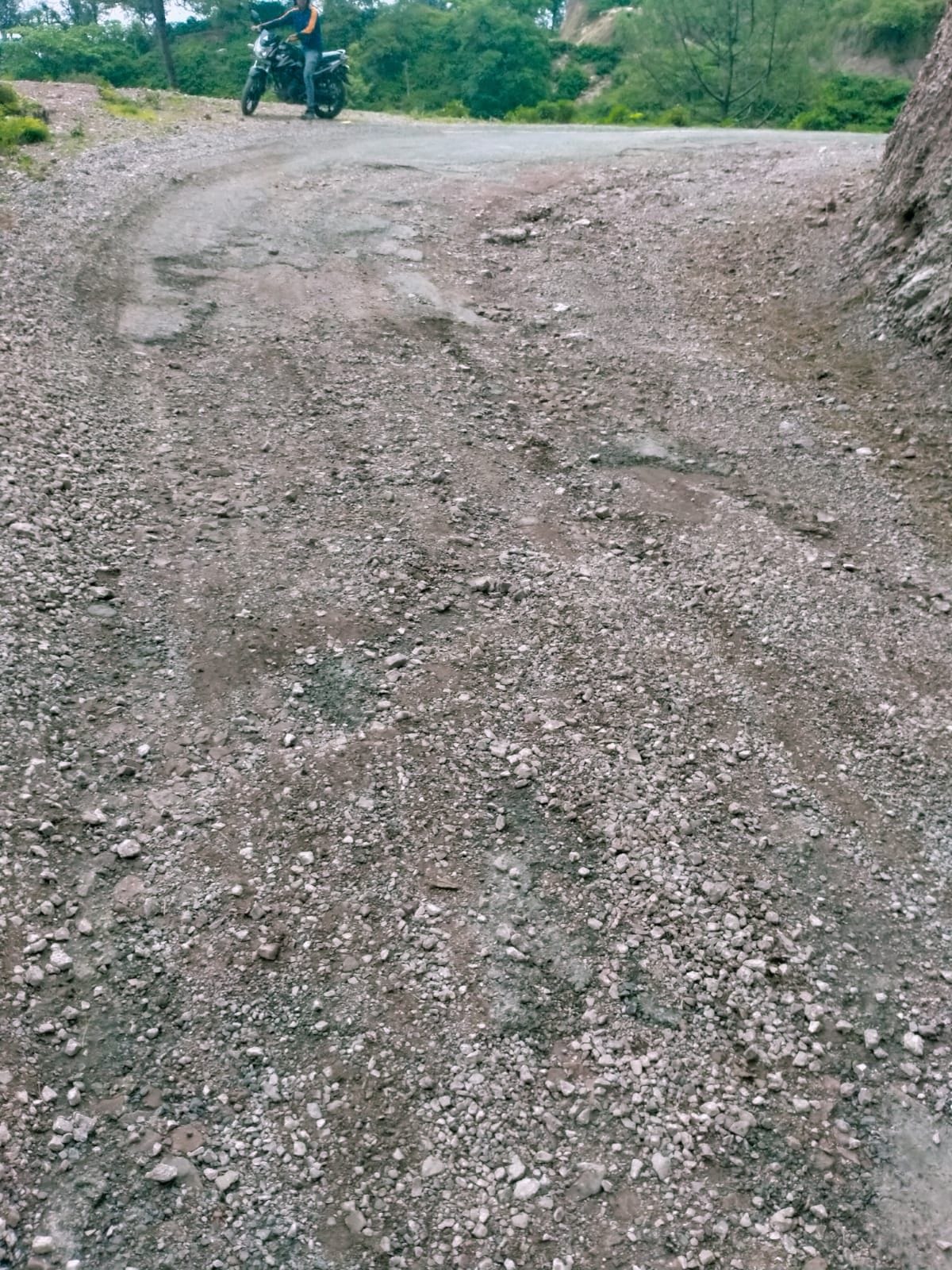 road in bad condition
