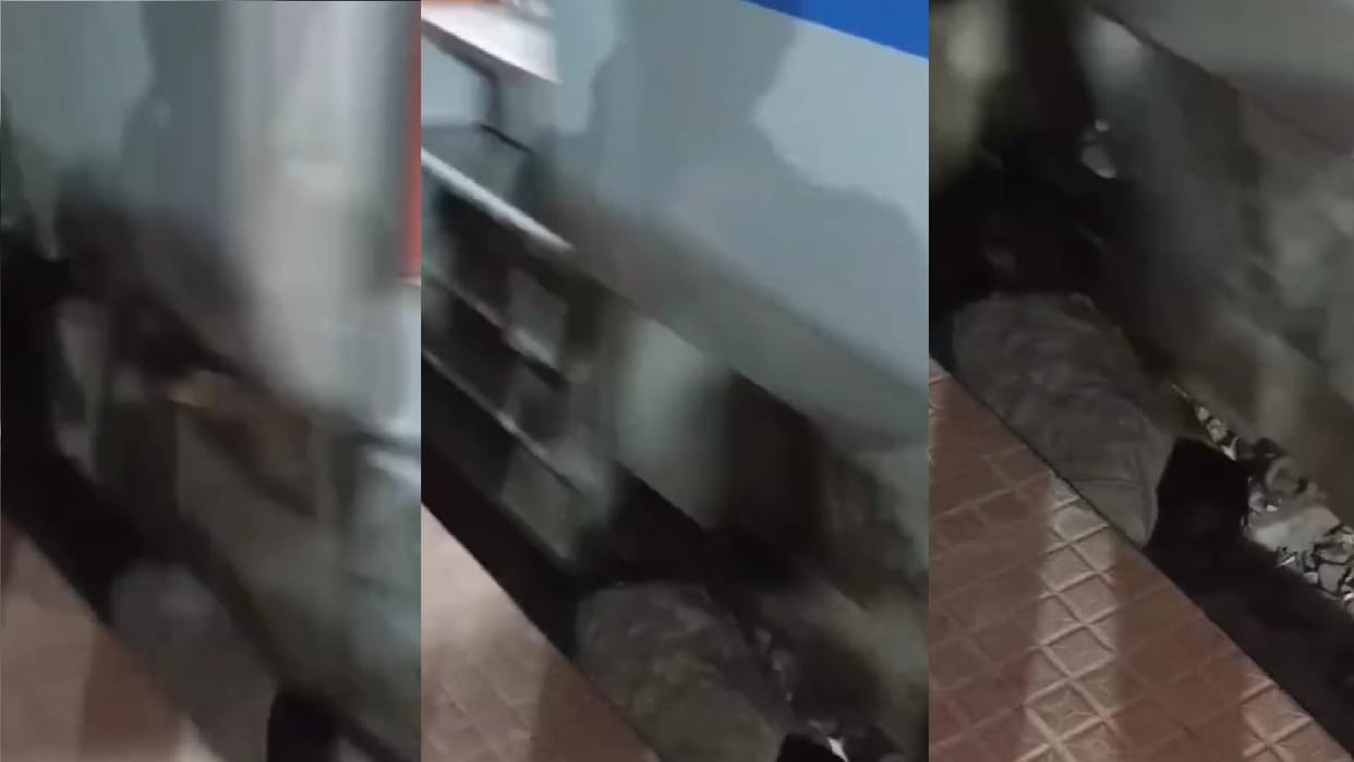 train passed over passenger in Chitrakoot yet he alive