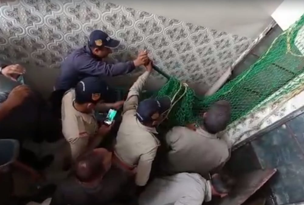 Uttarakhand news: Leopard enter in Stadium Toilet in srinagar