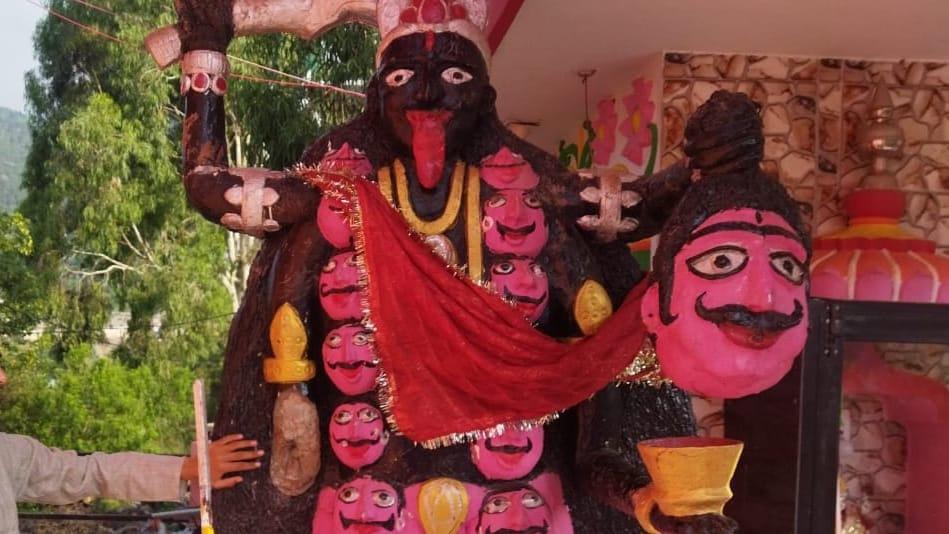udhampur Chinani statue in poli mata mandir vandalized police patrolling team arrested one accused FIR registered