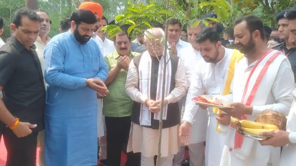 Haryana CM Manohar Lal in state level forest festival organized at Seonsar village in Pihowa