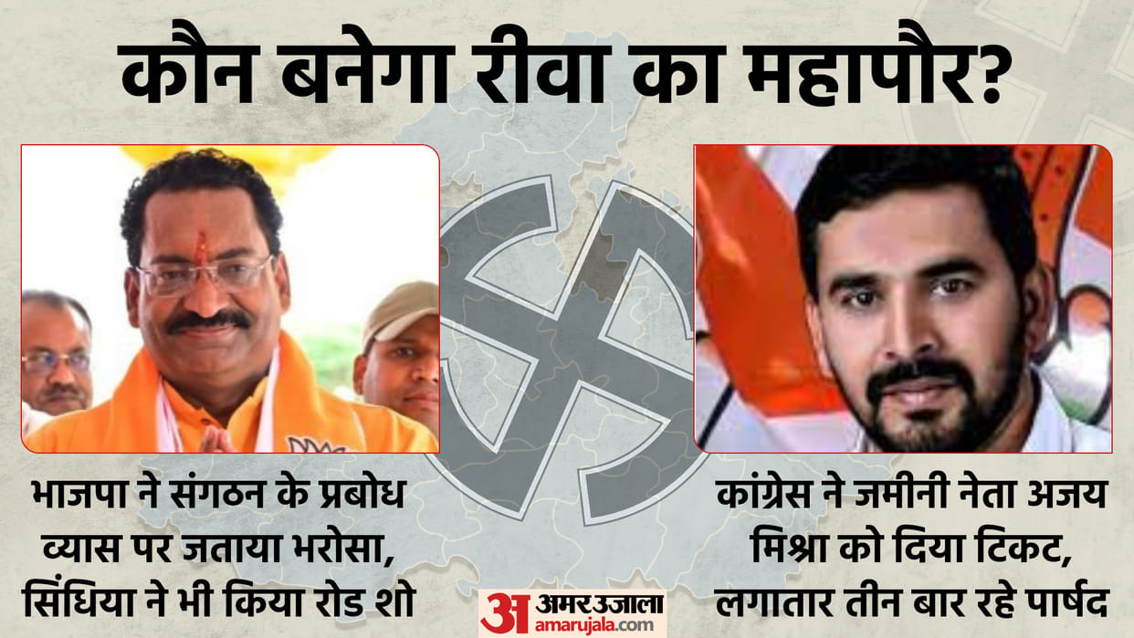 Mayor of BJP in Rewa for 24 years, now the challenge is to save him from the grassroots worker of Congress