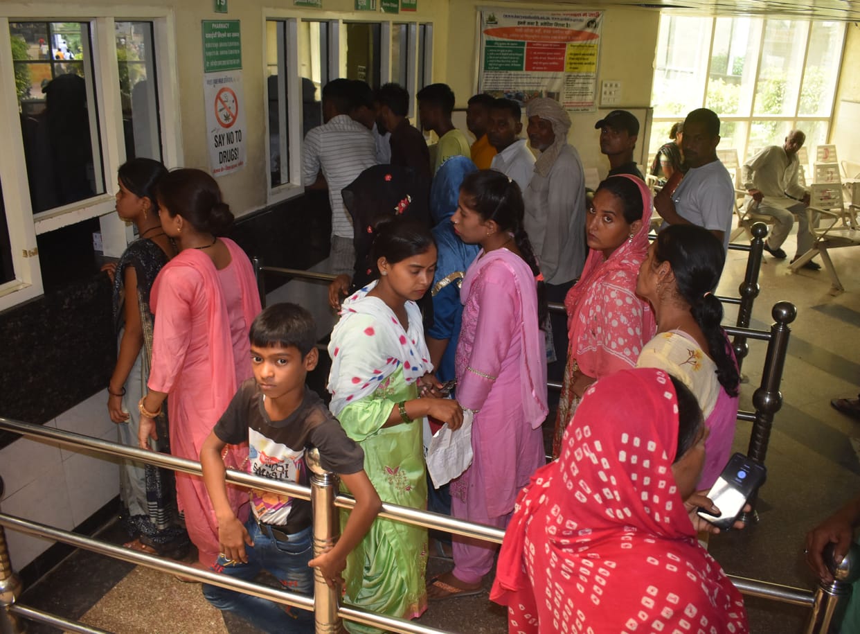 Lack of medicine till pain in civil hospital