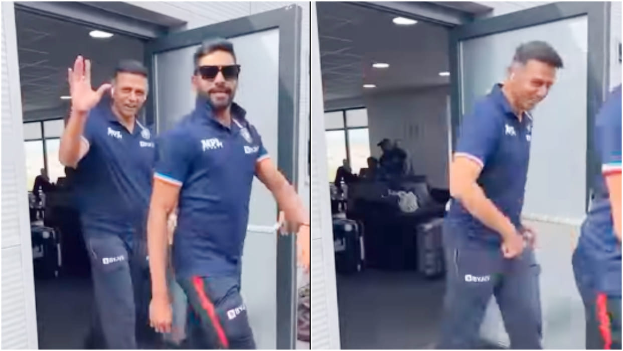 VIDEO: Rahul Dravid became young with young players in West Indies, unique style of Indian coach dancing with Shikhar Dhawan, Ishan Kishan Ravindra Jadeja on Hey Trend | IND vs WI