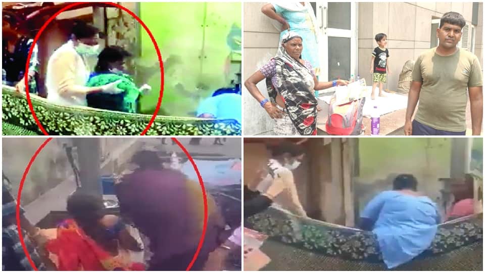 in safdarganj hospital woman gave birth to a child near the dustbin