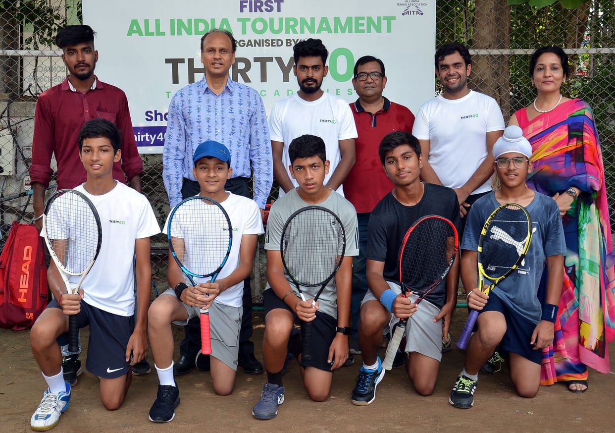 Saran and Gaurang reached the semi-finals of tennis