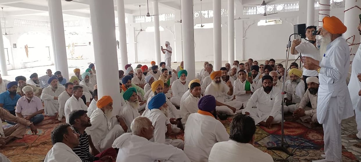 Announcement of agitation from Pipli on August 25