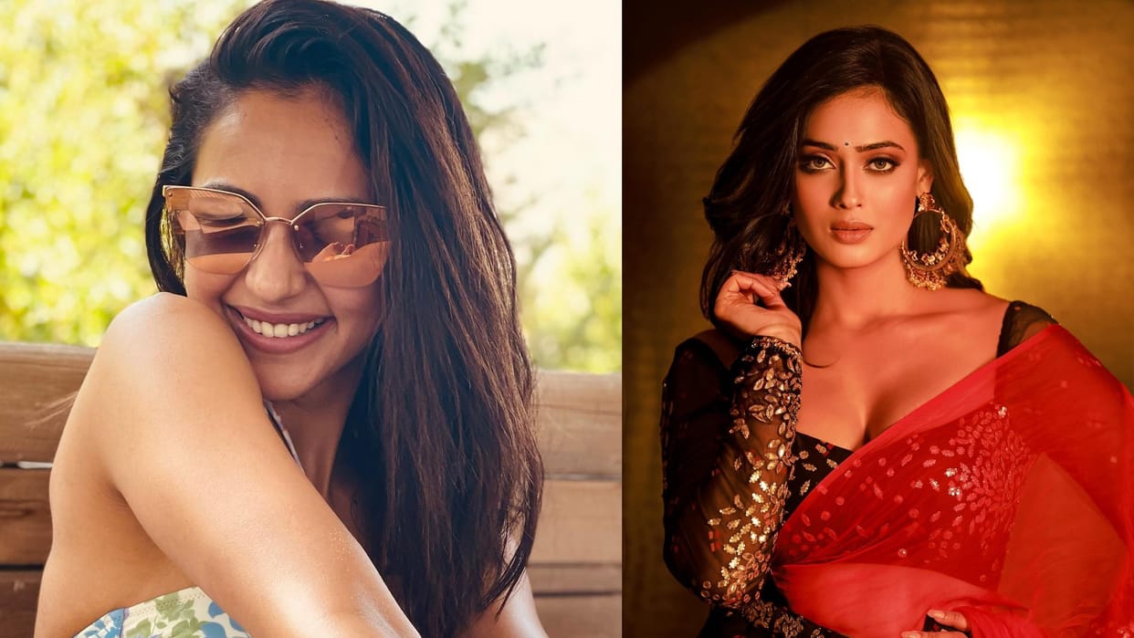 Shweta Tiwari sizzling look in red and black Saree and rakul Preet Singh beautiful pic today celebrity update