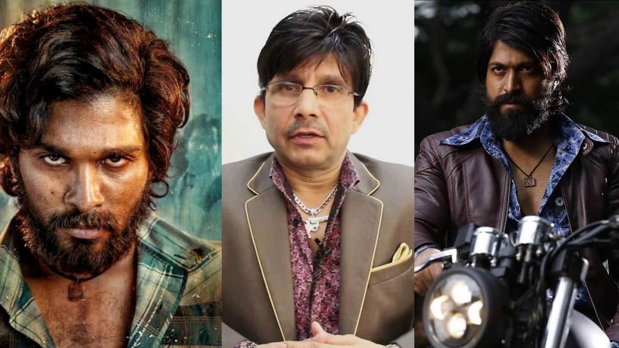 KRk aka kamal r khan give Prediction for allu arjun  pushpa 2 and yash kgf 3 says Film will do ₹500Cr business