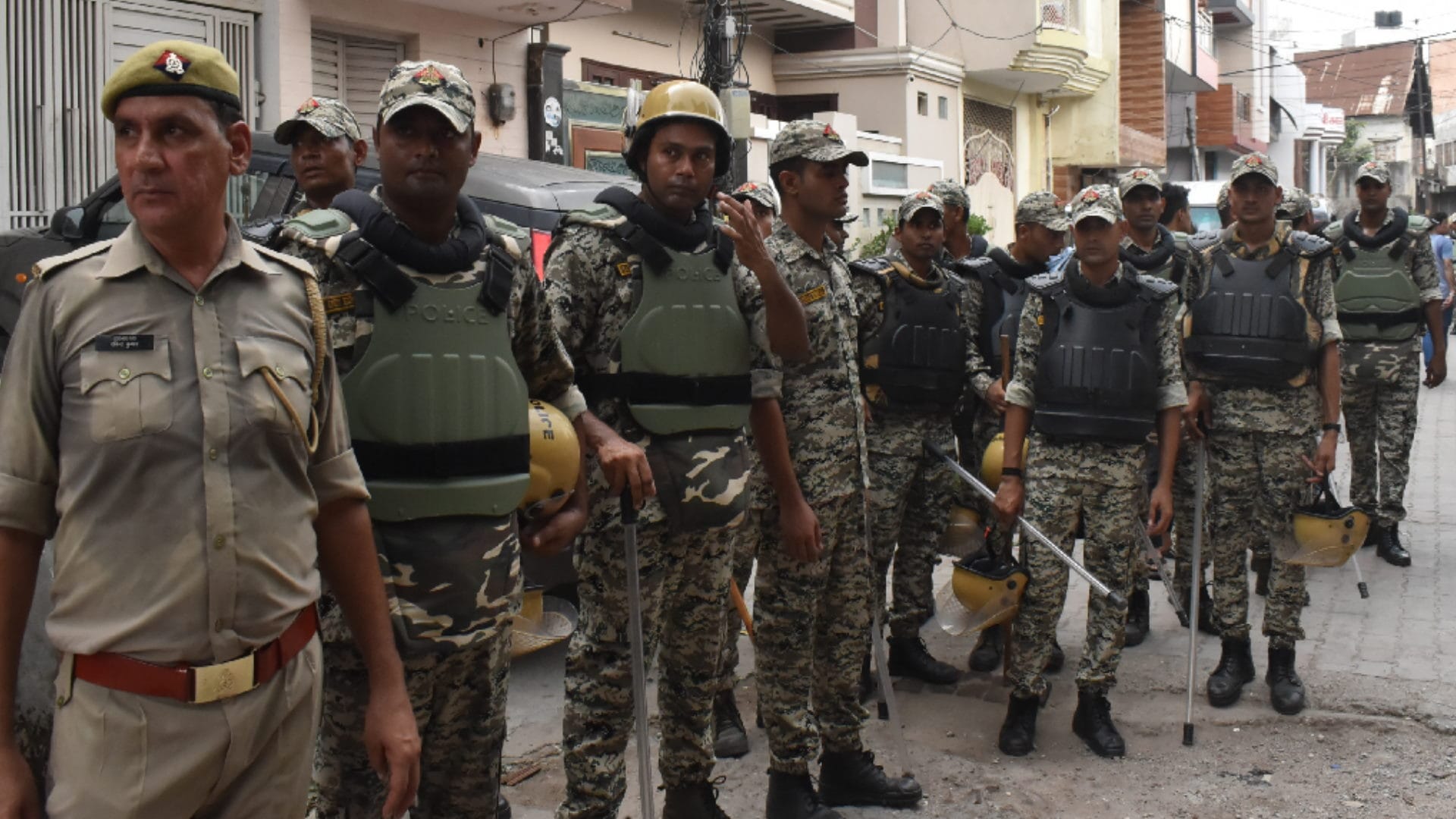 Police attached property of Ajju Kabadi during investigation, police force deployed