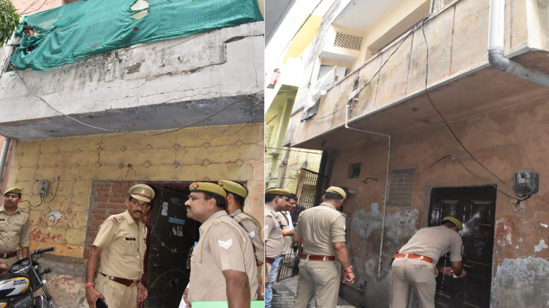 Police attached property of Ajju Kabadi during investigation, police force deployed