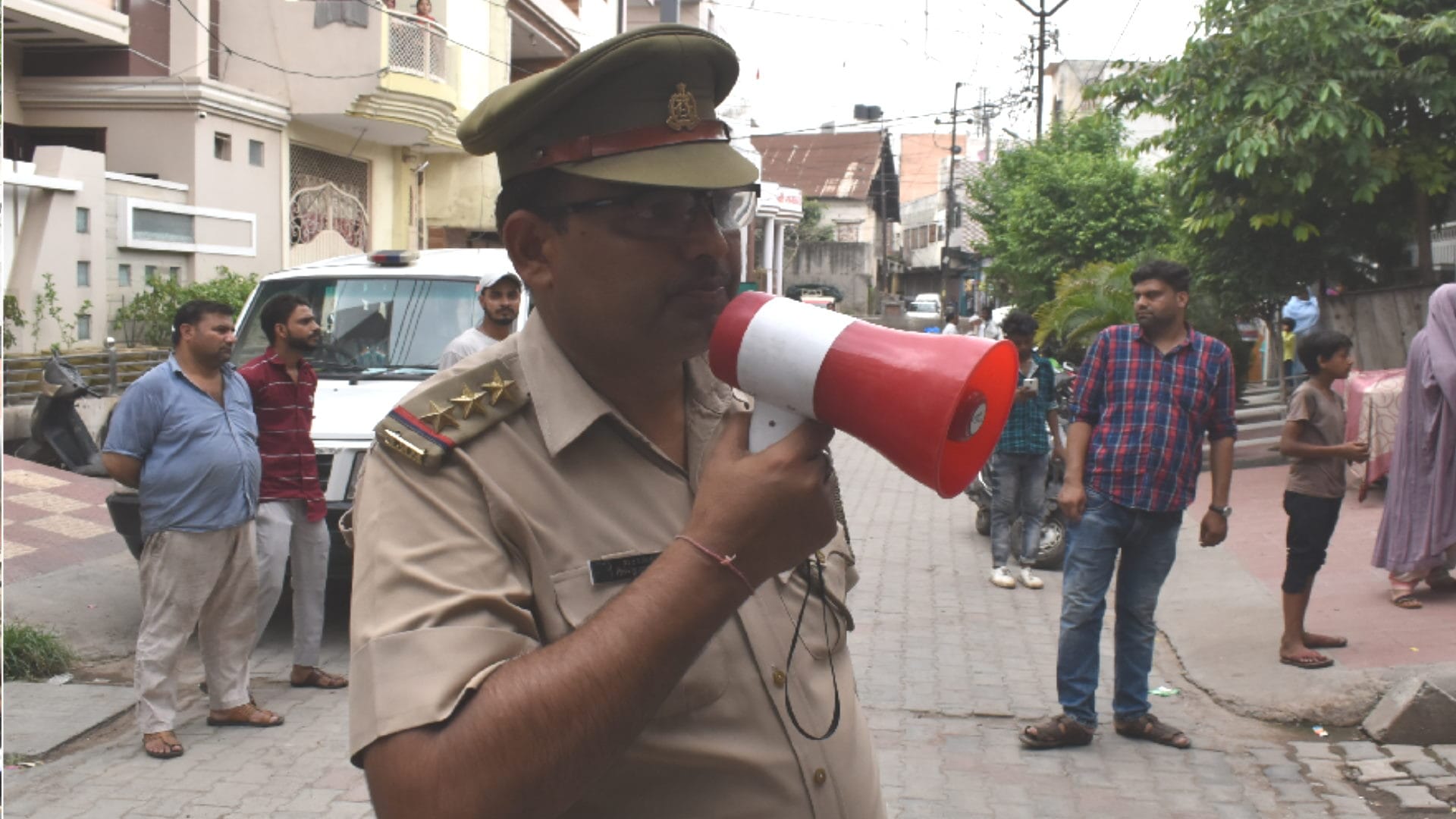 Police attached property of Ajju Kabadi during investigation, police force deployed