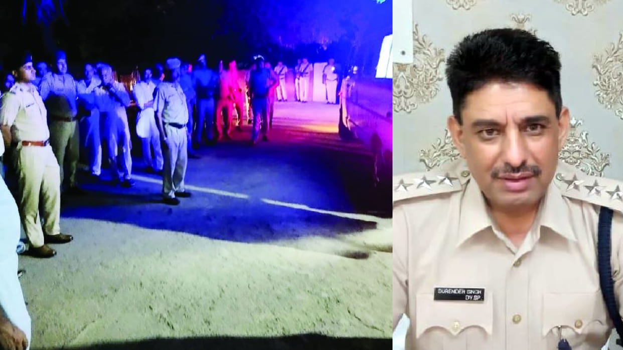 The body of DSP Surendra Singh reached Hisar at night