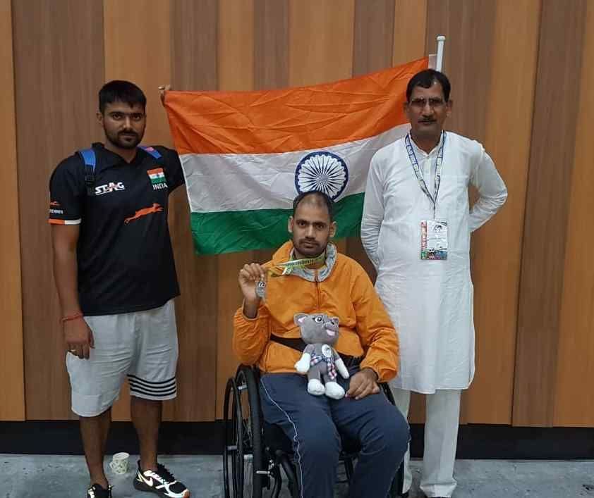 Sandeep Dangi won silver medal in Thailand Para Table Tennis Open tournament