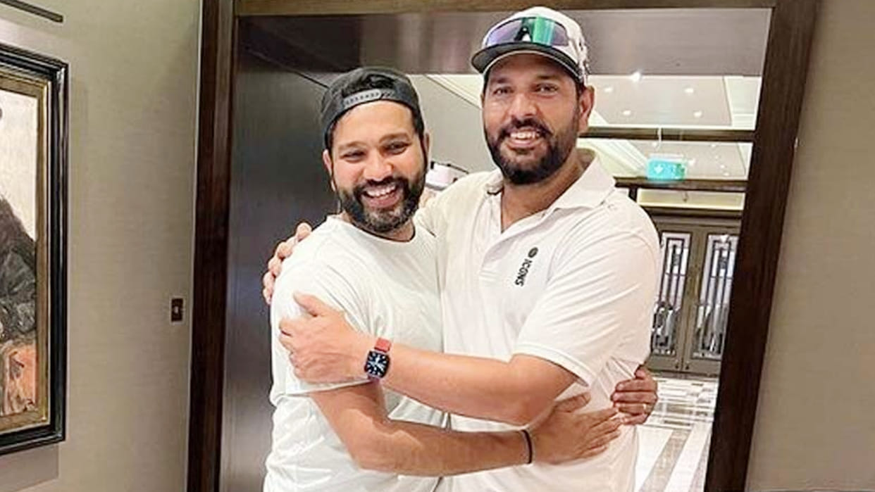 Rohit Sharma met with Long Lost Friend Yuvraj Singh; Harbhajan Singh Trolls Yuvraj on Social Media