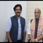 रक्षामंत्री से रवि किशन ने की मुलाकात
