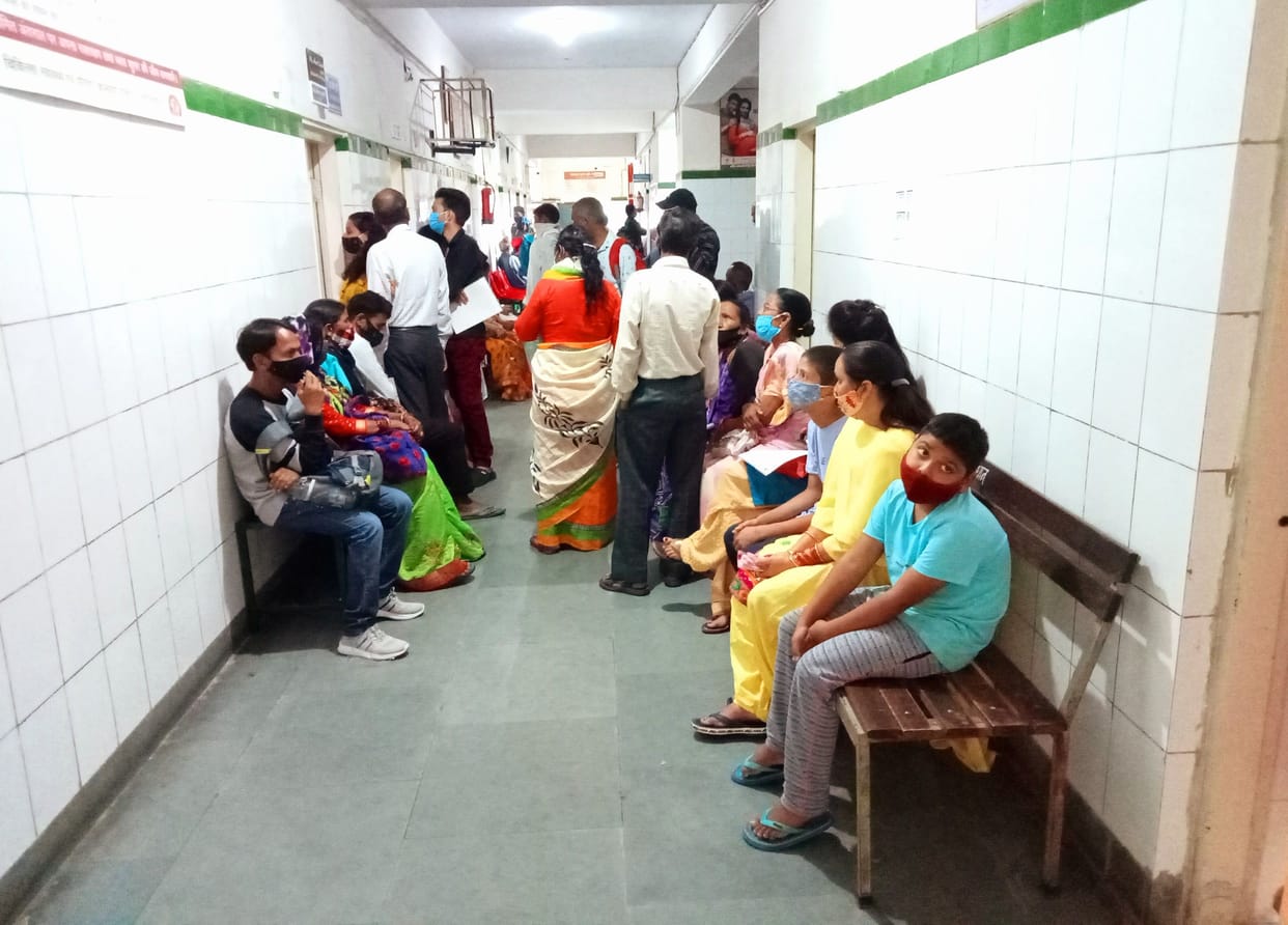 OPD of District Hospital over 400