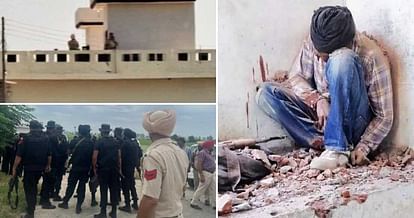 Amritsar Encounter Police searching car that came to drop gangsters